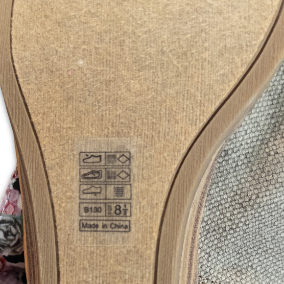 Blowfish Sandals - Womens 8.5 - Brown Peep Toe Canvas Gladiator Flat with Zipper - Picture 7 of 8